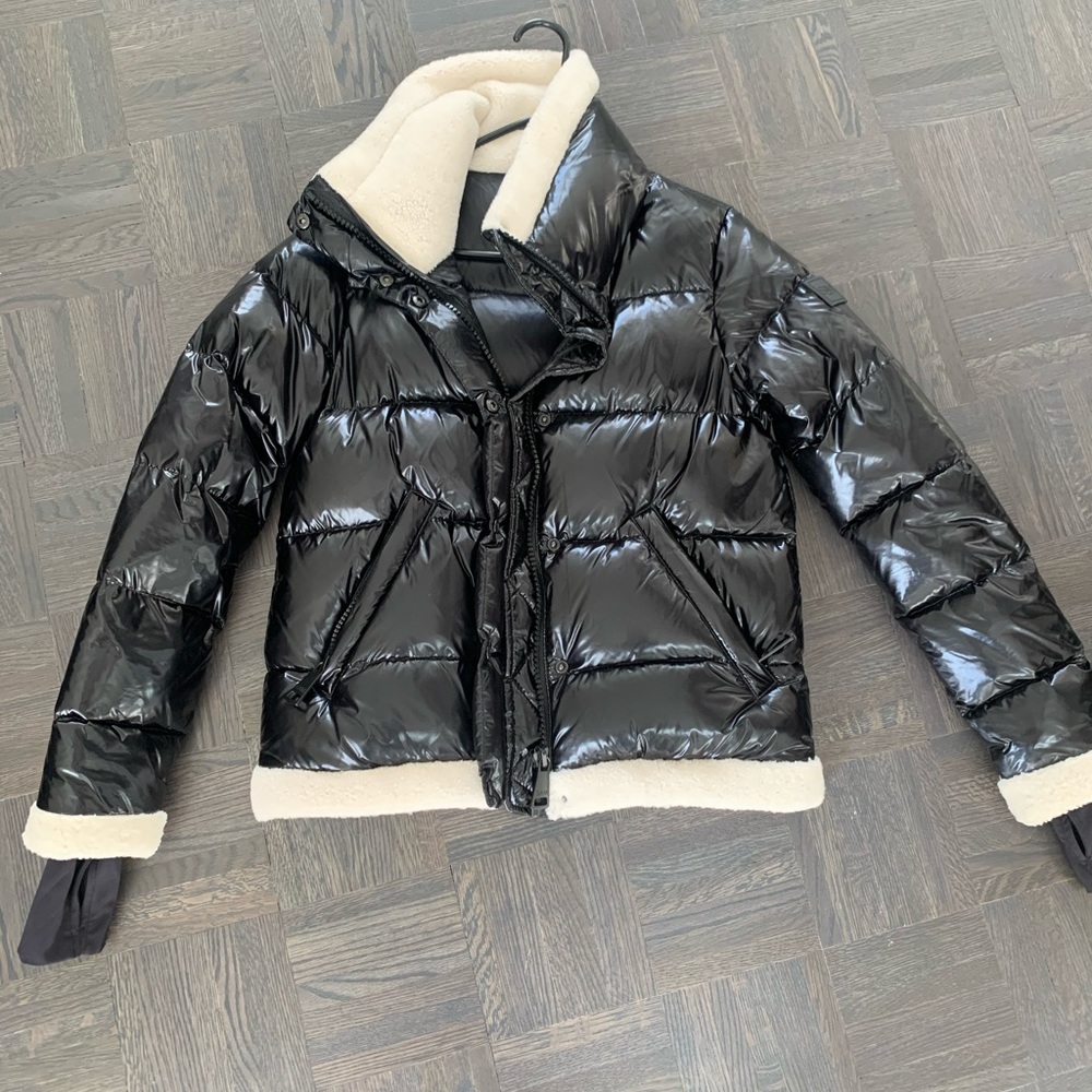 SAM. NY WILLA SHERPA JACKET IN CAVIAR (Small)